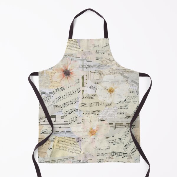 Item preview, Elegant Music Sheet Scrapbook Watercolor Flowers designed and sold by suzcreate.