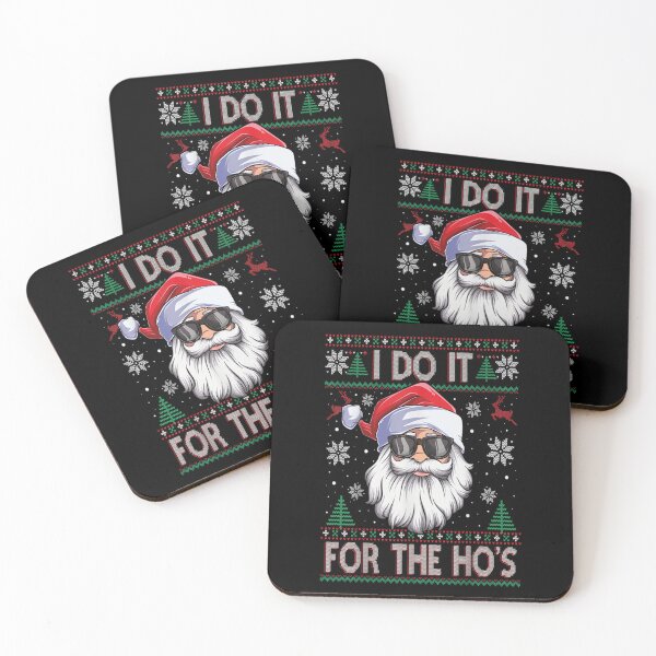 Item preview, I Do It For The Hos Santa Claus Funny Ugly Christmas designed and sold by iam8lu3.