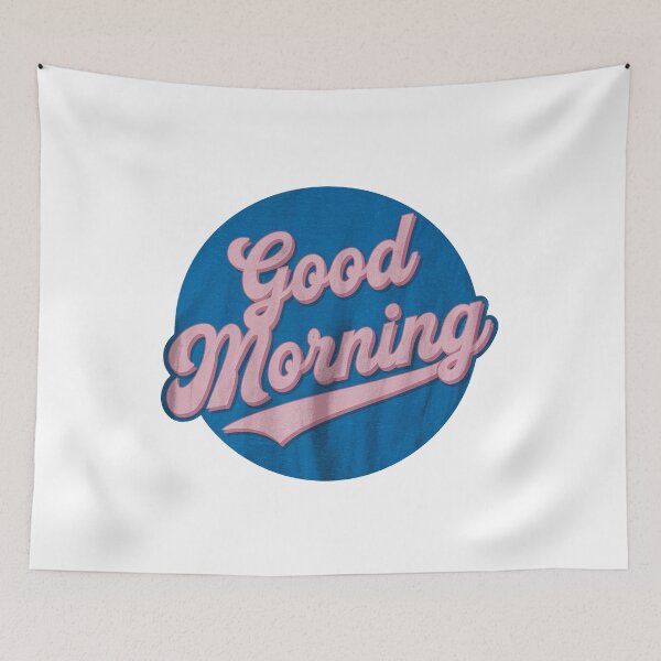 Item preview, Good Morning Sticker designed and sold by lemurdesigns.
