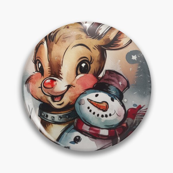 Item preview, Navidad - Reno y muñeco de nieve designed and sold by CanvasCarousel.