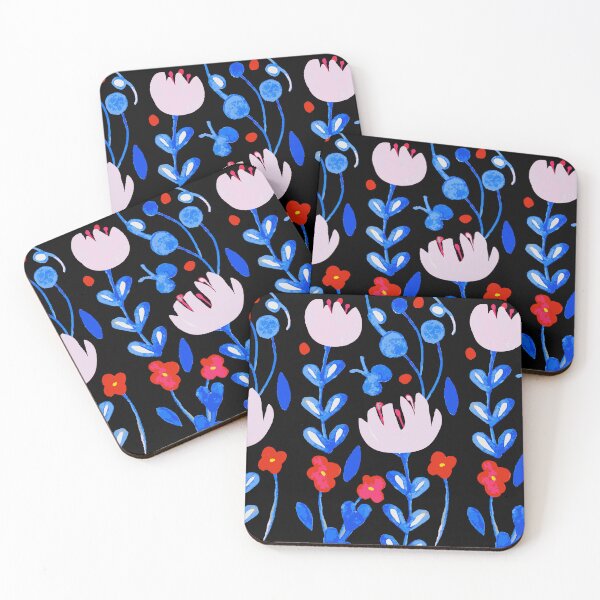 Item preview, Bright Scandi Folk Watercolour - Cabin Core Moonlight Delight. designed and sold by SalsySafrano.