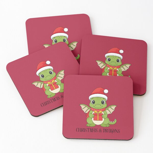 Item preview, Christmas & Dragons D&D Holiday Design  designed and sold by andreab313.
