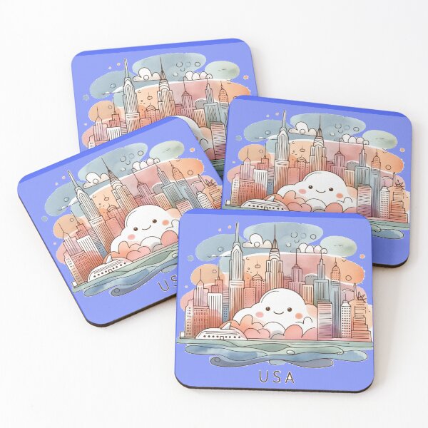 Item preview, Copy of Enola USA" Watercolor Sticker Design,  designed and sold by PaintMeWorld.