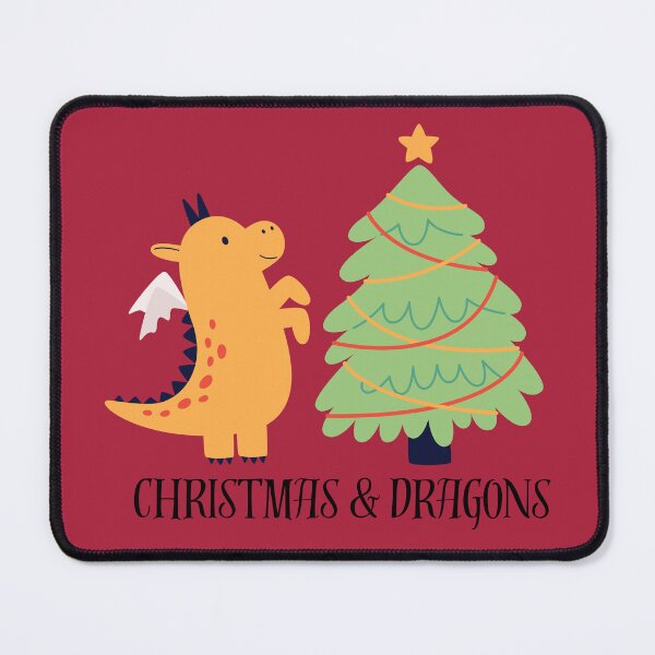 Item preview, Christmas & Dragons D&D Holiday Design designed and sold by andreab313.