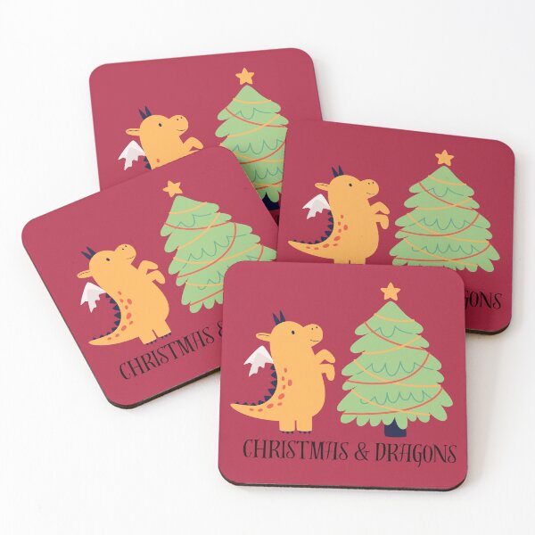 Item preview, Christmas & Dragons D&D Holiday Design  designed and sold by andreab313.
