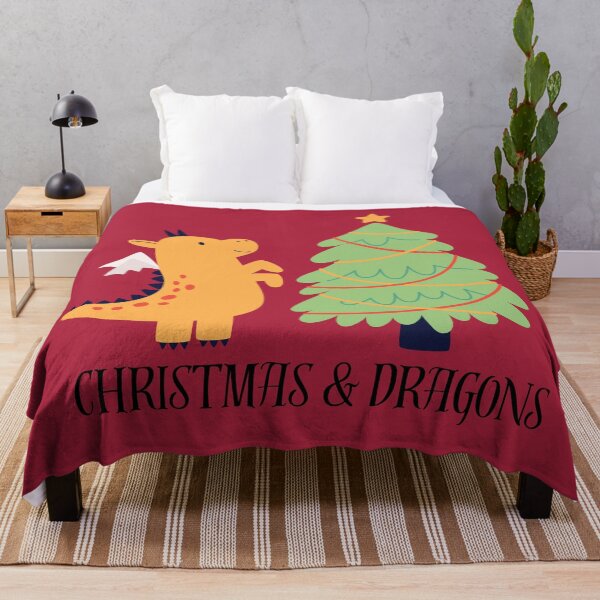 Item preview, Christmas & Dragons D&D Holiday Design designed and sold by andreab313.