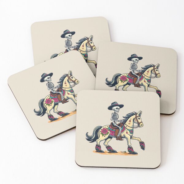 Item preview, Skeleton Cowboy Riding Horse designed and sold by Myra365Art.