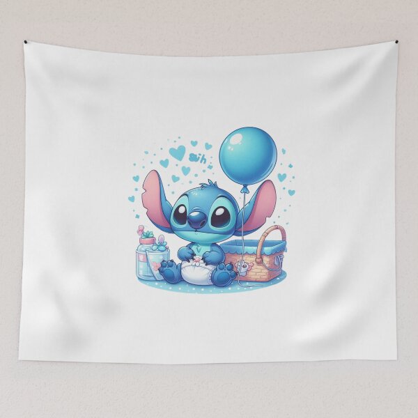 Item preview, Stitch Baby Shower Blue PNG | Adorable and Customizable Baby Shower Clipart designed and sold by rfd2.