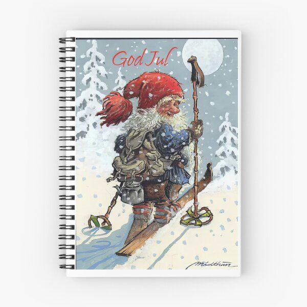 Item preview, Glædelig Jul God Jul Nordic Gnomes Tomte Nisse norwegian christmas designed and sold by TeeARTHY.