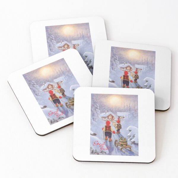 Item preview, Glædelig Jul God Jul Nordic Gnomes Tomte Nisse norwegian christmas designed and sold by TeeARTHY.