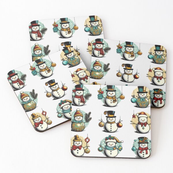 Item preview, Christmas Vintage Funny Snowmen Pattern,Christmas Snowmen Pattern,Christmas Funny Pattern,Holiday Pattern,Christmas Pattern, christmas,Christmas Vintage Pattern designed and sold by Expressions-Sel.