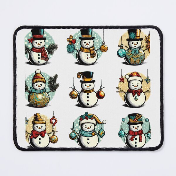 Item preview, Christmas Vintage Funny Snowmen Pattern,Christmas Snowmen Pattern,Christmas Funny Pattern,Holiday Pattern,Christmas Pattern, christmas,Christmas Vintage Pattern designed and sold by Expressions-Sel.