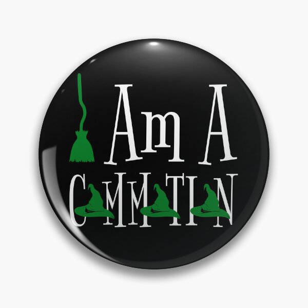 Item preview, I Am A Commotion Wicked Witch Hat White Text designed and sold by darkskydelights.