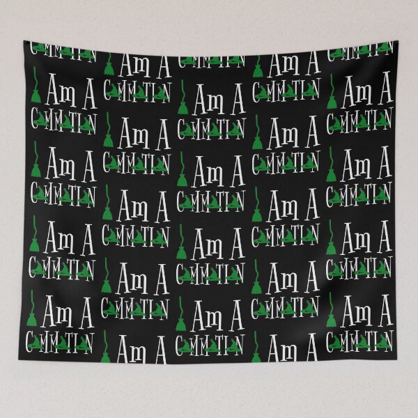 Item preview, I Am A Commotion Wicked Witch Hat White Text designed and sold by darkskydelights.