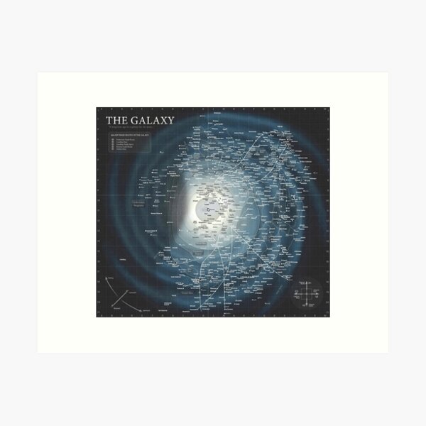 Item preview, Star Wars Galactic Map designed and sold by ArtJax.