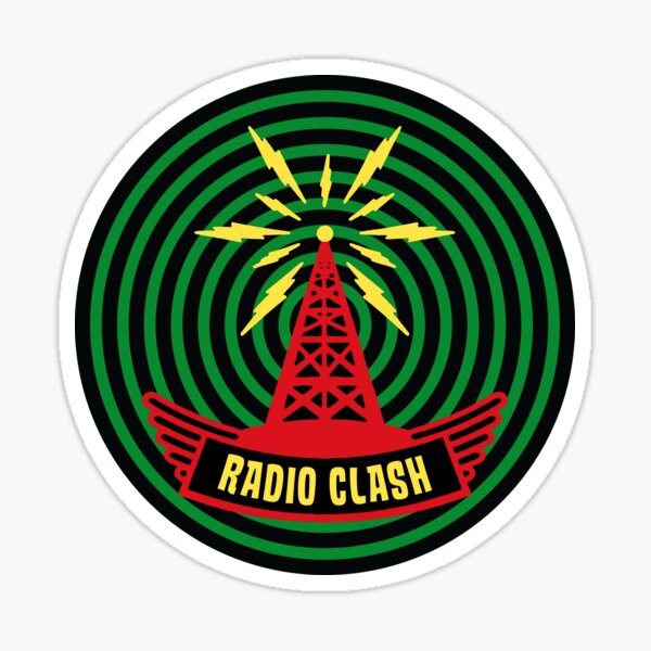 Item preview, 1980s Vintage Style British Punk Rock Radio Clash Retro Graphic designed and sold by wmxdesign.