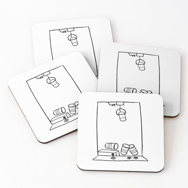 Item preview, Coffee Claw Machine Illustration Art designed and sold by RM-Journey.