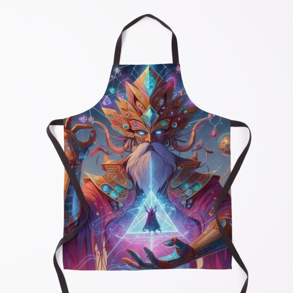 Item preview, Cosmic Nubian Alchemist sentient being holding the cosmic crystal pyramid that creates music designed and sold by Kourtesy of King.