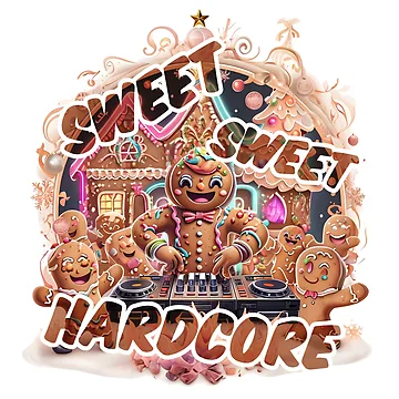 Artwork thumbnail, Sweet, Sweet Hardcore – Gingerbread Rave by Designorigin
