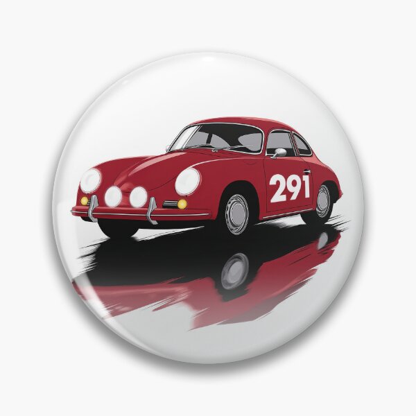 Item preview, Vintage red Porsche 356 Rally Car designed and sold by blackdogshop.