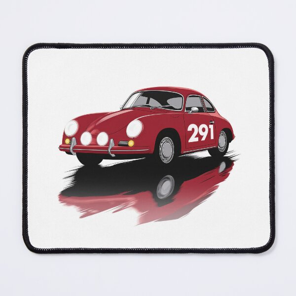 Item preview, Vintage red Porsche 356 Rally Car designed and sold by blackdogshop.