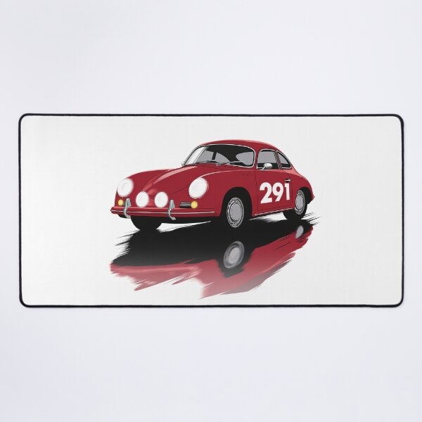 Item preview, Vintage red Porsche 356 Rally Car designed and sold by blackdogshop.