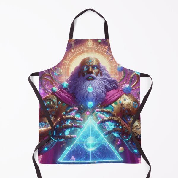 Item preview, Cosmic Nubian Alchemist sentient being holding the cosmic crystal pyramid that creates music designed and sold by Kourtesy of King.