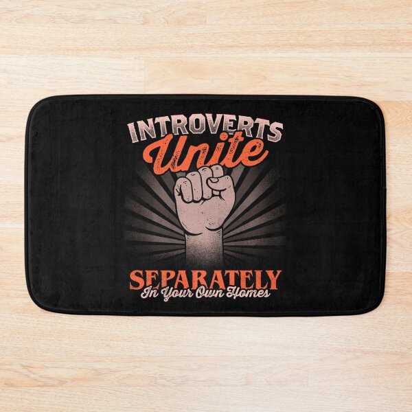 Item preview, Introverts Unite Separately In Your Own Homes - Funny Sarcasm Lettering Dark Humor Antisocial Gift designed and sold by koalateess.