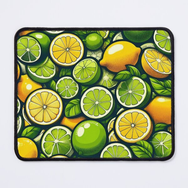 Item preview, Lemons and Limes Pattern designed and sold by ArtFactoryAI.