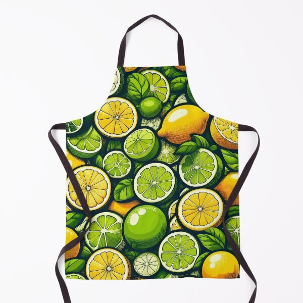 Item preview, Lemons and Limes Pattern designed and sold by ArtFactoryAI.