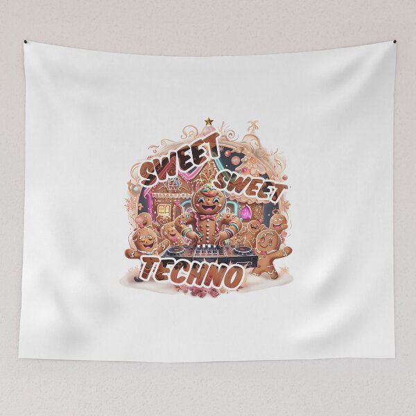 Item preview, Sweet, Sweet Techno – Gingerbread Rave designed and sold by Designorigin.