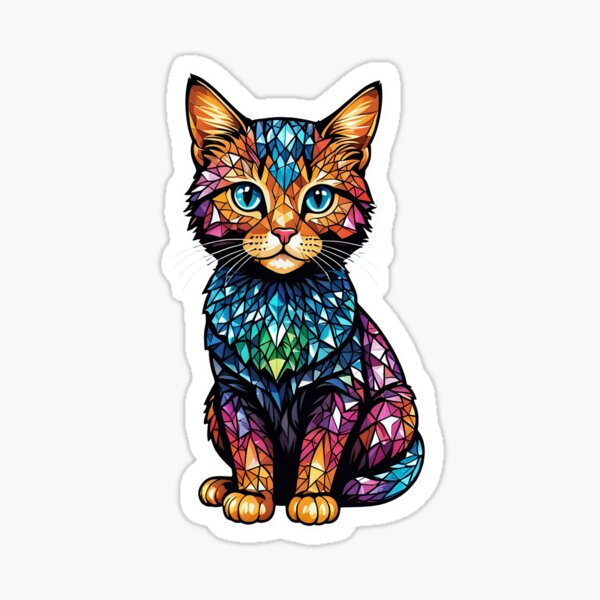 Item preview, One playful cat, brought to life in color designed and sold by Sucullina.