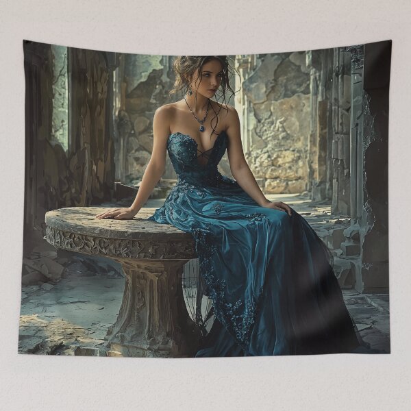 Item preview, Elegance in Decay: A Blue Symphony designed and sold by oanaunciuleanu.