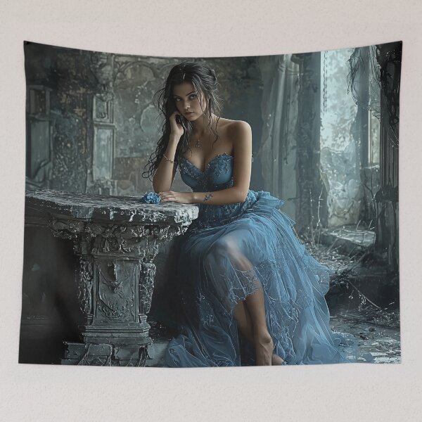 Item preview, Elegance in Decay: A Blue Symphony designed and sold by oanaunciuleanu.