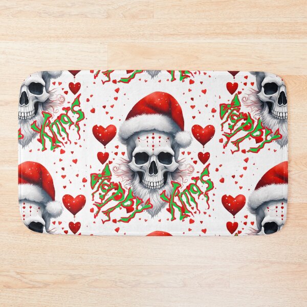 Item preview, Santa Skull "Happy Xmas" Transparent text designed and sold by Atarac.