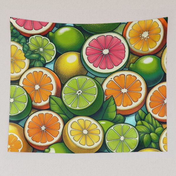 Item preview, Citrus Pattern designed and sold by ArtFactoryAI.
