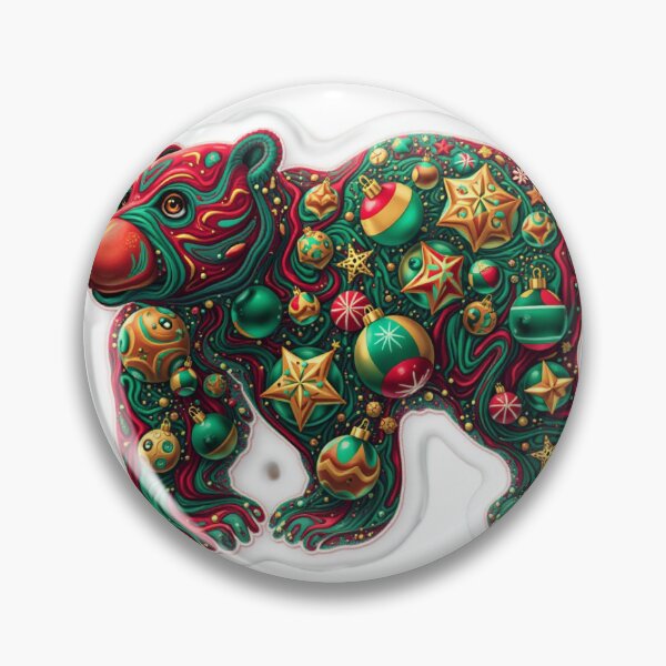 Item preview, Bear Psychedelic Christmas designed and sold by DuodecimStudio.