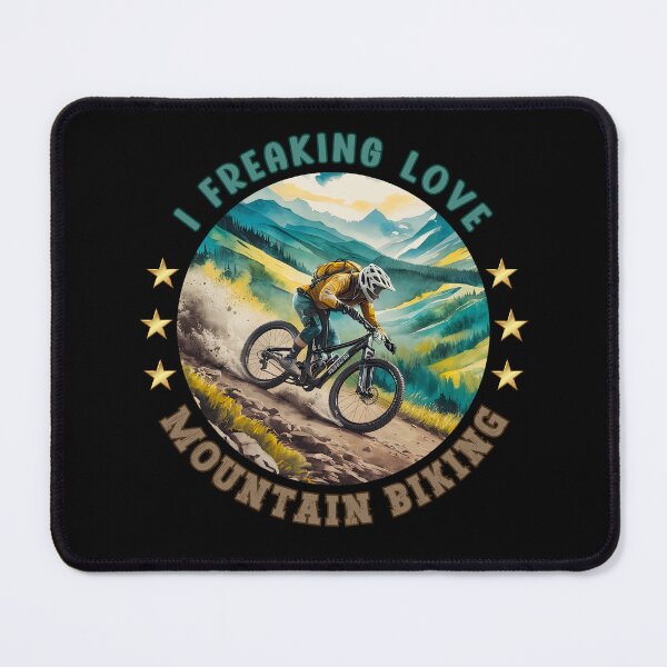 Item preview, I Freaking Love Mountain Biking designed and sold by OskarArts.