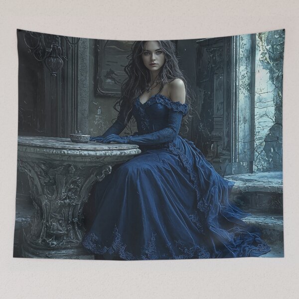 Item preview, Elegance in Decay: A Blue Symphony designed and sold by oanaunciuleanu.