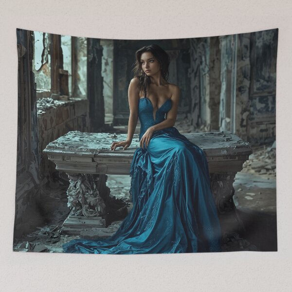Item preview, Elegance in Decay: A Blue Symphony designed and sold by oanaunciuleanu.