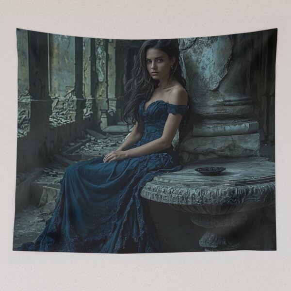 Item preview, Elegance in Decay: A Blue Symphony designed and sold by oanaunciuleanu.