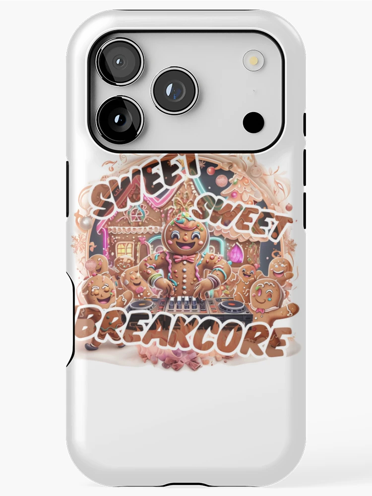 Thumbnail 1 of 4, iPhone Case, Sweet, Sweet Breakcore – Gingerbread Rave designed and sold by Designorigin.