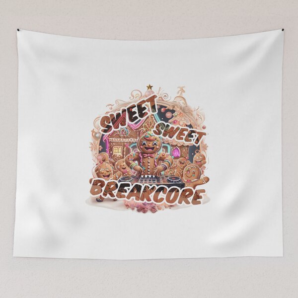 Item preview, Sweet, Sweet Breakcore – Gingerbread Rave designed and sold by Designorigin.