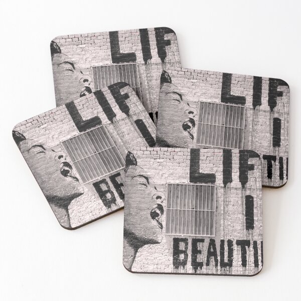 Item preview, Banksy - Life is Beautiful designed and sold by ByOxCe.