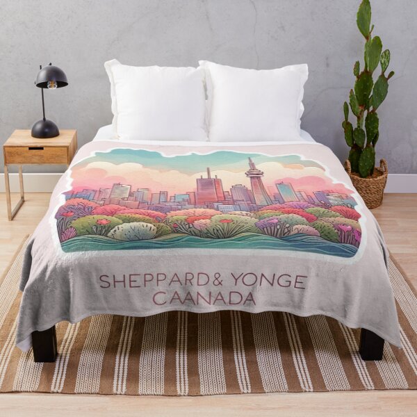 Item preview, Sheppard & Yonge View Canada Minimalist Sticker Design, designed and sold by PaintMeWorld.