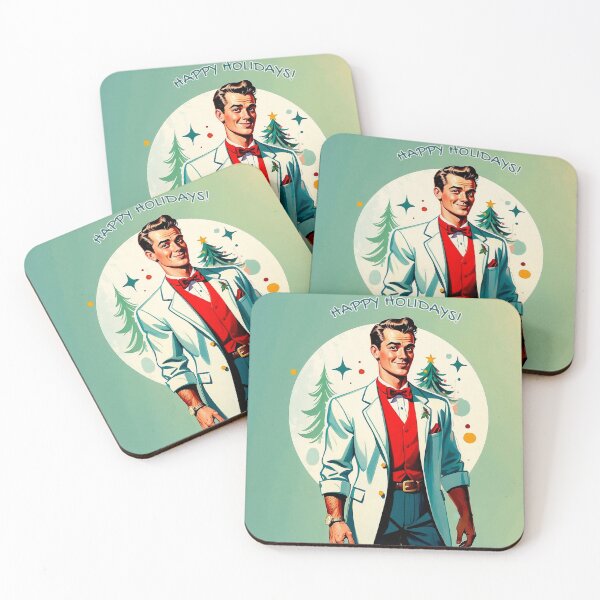 Item preview, 1950'S AESTHETIC RETRO HOLIDAY CHRISTMAS MAN COOL ART designed and sold by Arts4U.