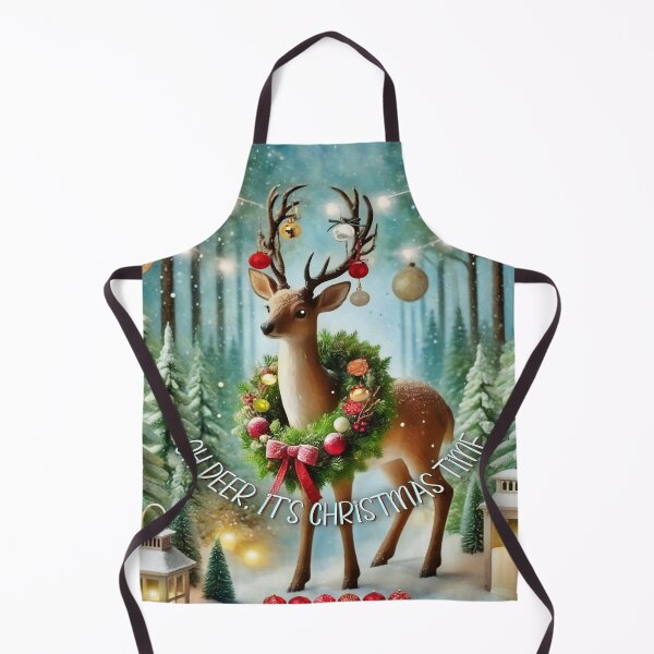 Item preview, Oh Deer, It’s Christmas Time – Whimsical Winter Art designed and sold by gleefulme.