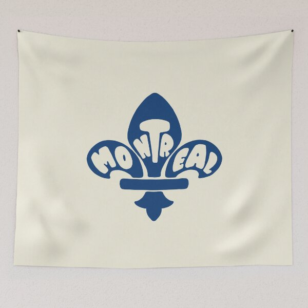 Item preview, Montreal Quebec Canada - Fleur De Lys - Blue designed and sold by tanimator.