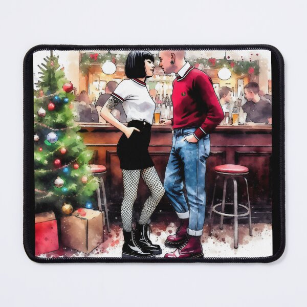 Item preview, Christmas Skinhead Ska couple.  designed and sold by fatbanana.