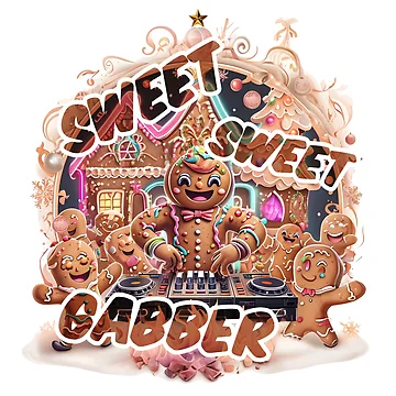 Artwork thumbnail, Sweet, Sweet Gabber – Gingerbread Rave by Designorigin